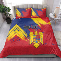 Personalized Romania Flag Day Bedding Set Royal Eagle Patriotic Heritage