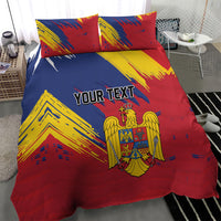 Personalized Romania Flag Day Bedding Set Royal Eagle Patriotic Heritage