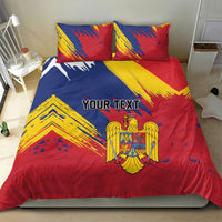 Personalized Romania Flag Day Bedding Set Royal Eagle Patriotic Heritage