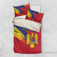 Personalized Romania Flag Day Bedding Set Royal Eagle Patriotic Heritage
