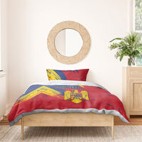 Personalized Romania Flag Day Bedding Set Royal Eagle Patriotic Heritage