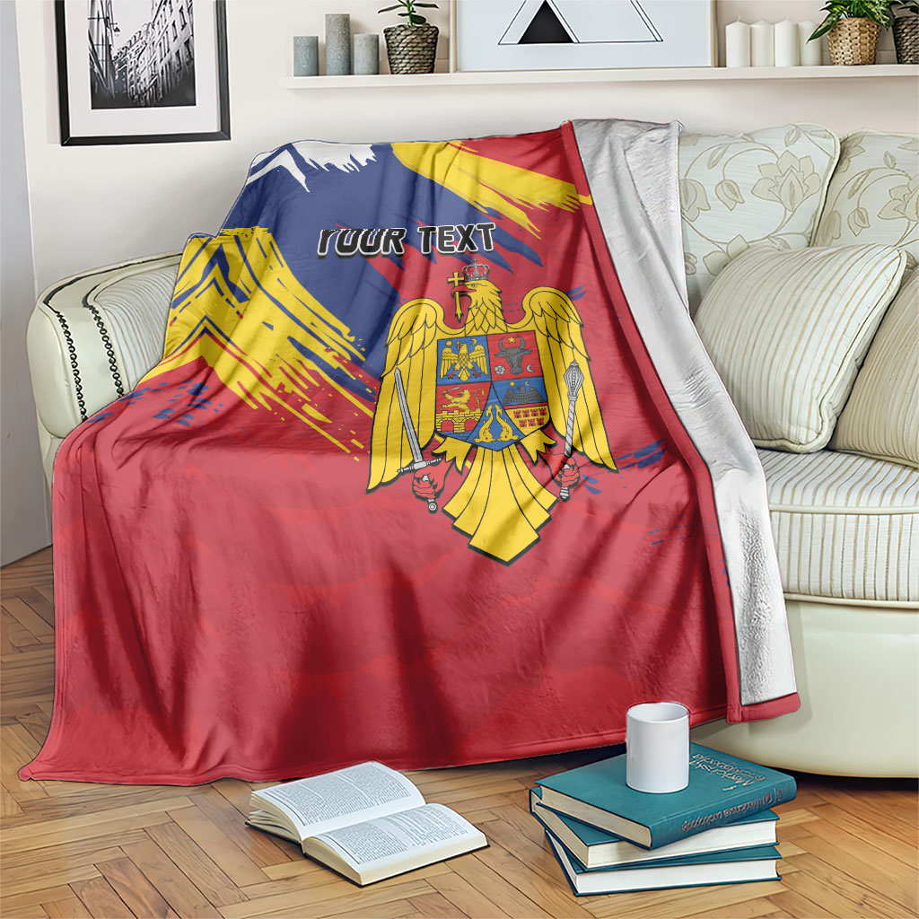 Personalized Romania Flag Day Blanket Royal Eagle Patriotic Heritage