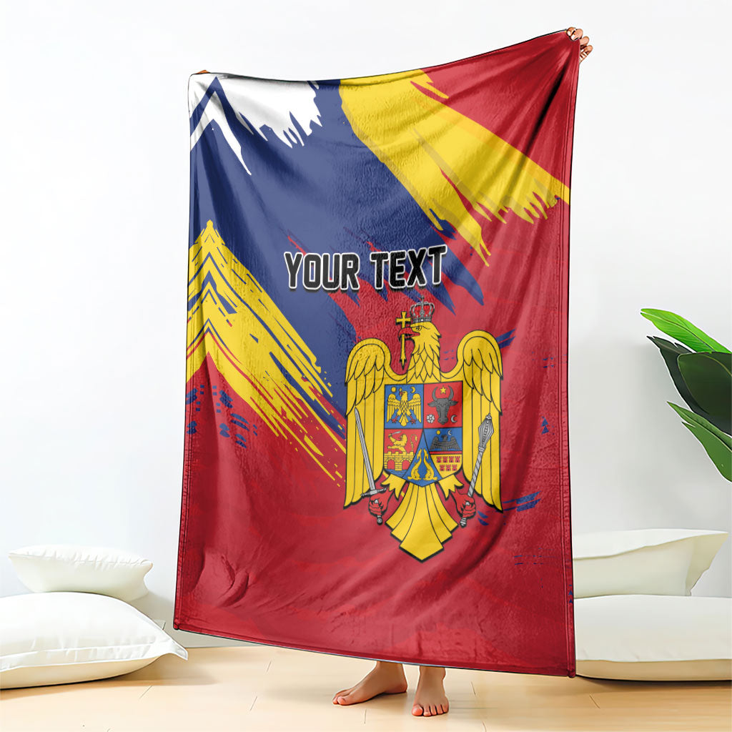 Personalized Romania Flag Day Blanket Royal Eagle Patriotic Heritage
