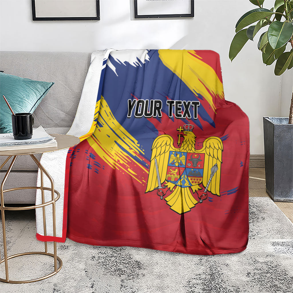 Personalized Romania Flag Day Blanket Royal Eagle Patriotic Heritage