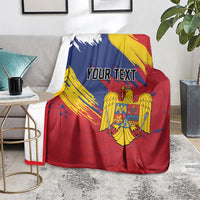 Personalized Romania Flag Day Blanket Royal Eagle Patriotic Heritage