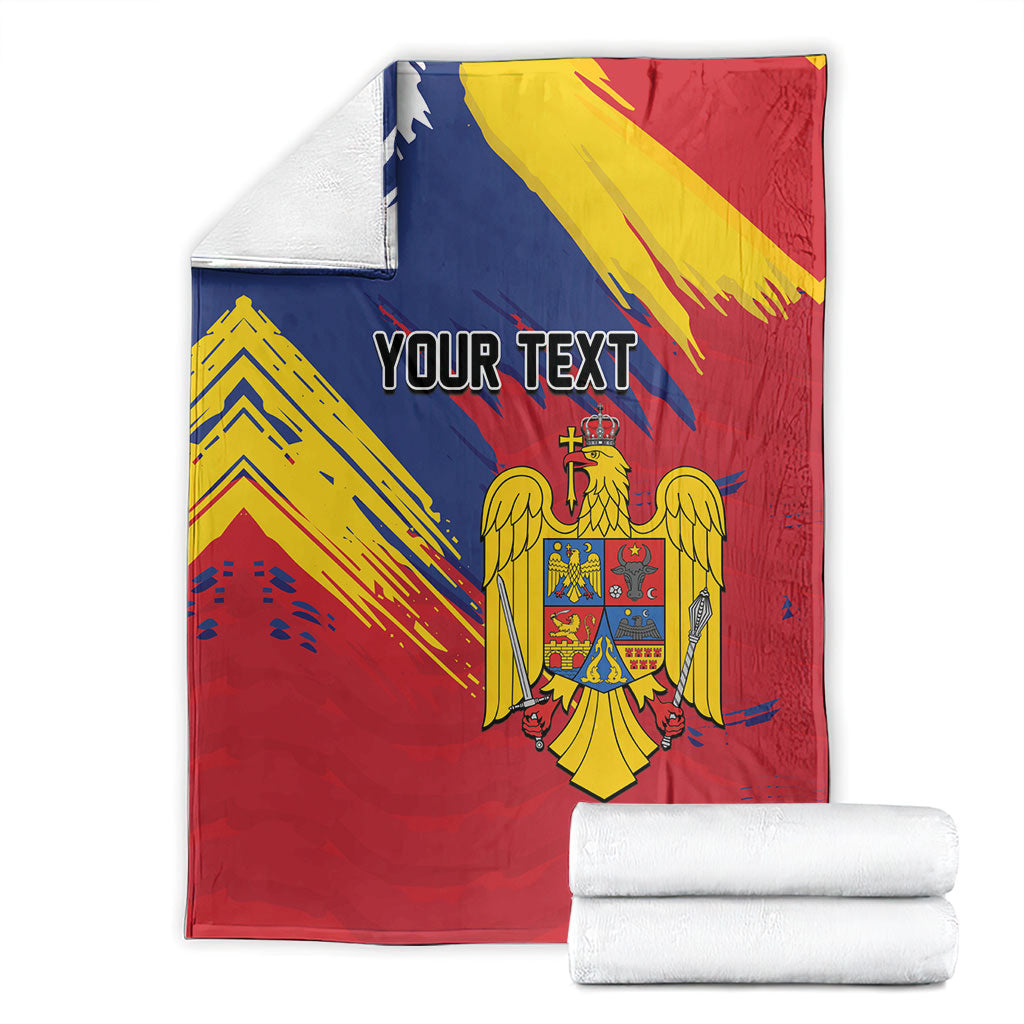 Personalized Romania Flag Day Blanket Royal Eagle Patriotic Heritage