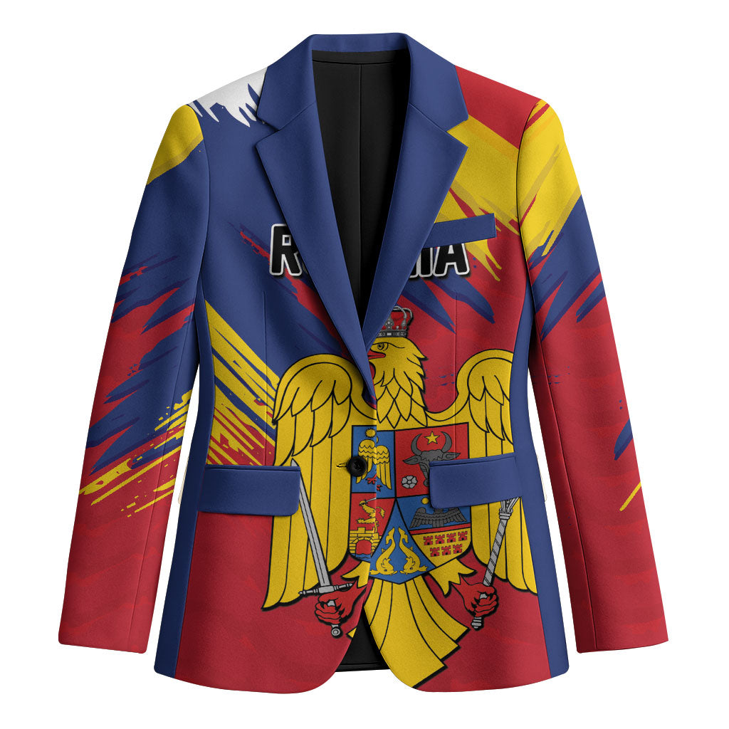 Personalized Romania Flag Day Blazer Royal Eagle Patriotic Heritage