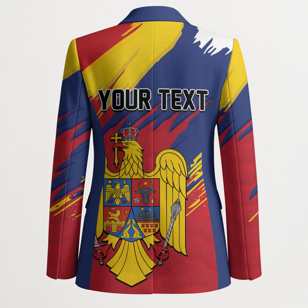 Personalized Romania Flag Day Blazer Royal Eagle Patriotic Heritage
