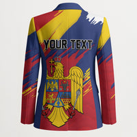 Personalized Romania Flag Day Blazer Royal Eagle Patriotic Heritage