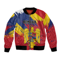 Personalized Romania Flag Day Bomber Jacket Royal Eagle Patriotic Heritage