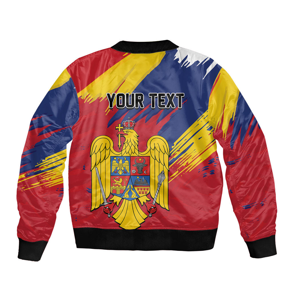 Personalized Romania Flag Day Bomber Jacket Royal Eagle Patriotic Heritage