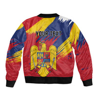 Personalized Romania Flag Day Bomber Jacket Royal Eagle Patriotic Heritage