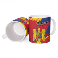 Personalized Romania Flag Day Ceramic Mug Royal Eagle Patriotic Heritage
