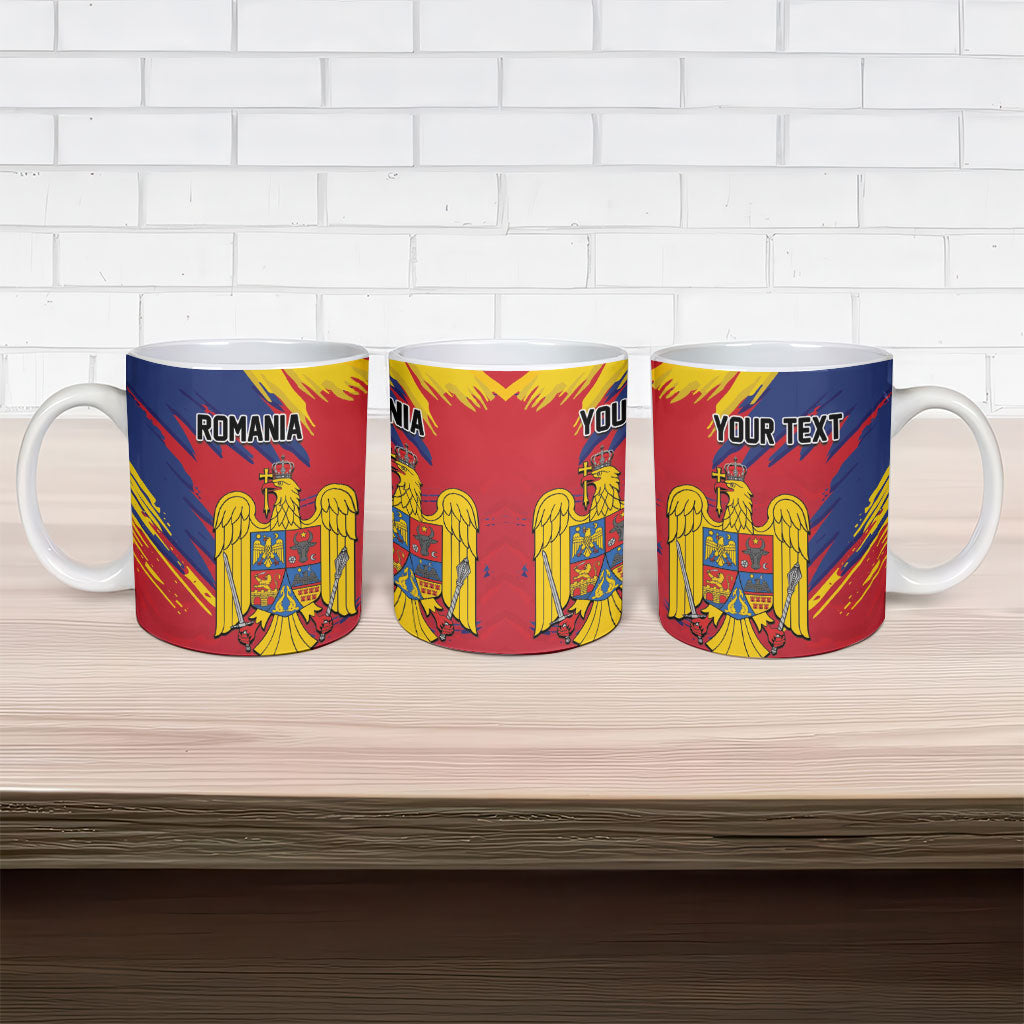 Personalized Romania Flag Day Ceramic Mug Royal Eagle Patriotic Heritage