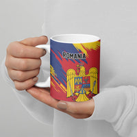 Personalized Romania Flag Day Ceramic Mug Royal Eagle Patriotic Heritage