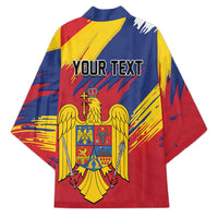 Personalized Romania Flag Day Kimono Royal Eagle Patriotic Heritage
