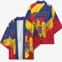 Personalized Romania Flag Day Kimono Royal Eagle Patriotic Heritage
