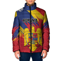 Personalized Romania Flag Day Padded Jacket Royal Eagle Patriotic Heritage