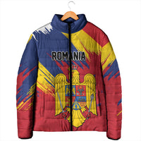 Personalized Romania Flag Day Padded Jacket Royal Eagle Patriotic Heritage