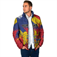 Personalized Romania Flag Day Padded Jacket Royal Eagle Patriotic Heritage