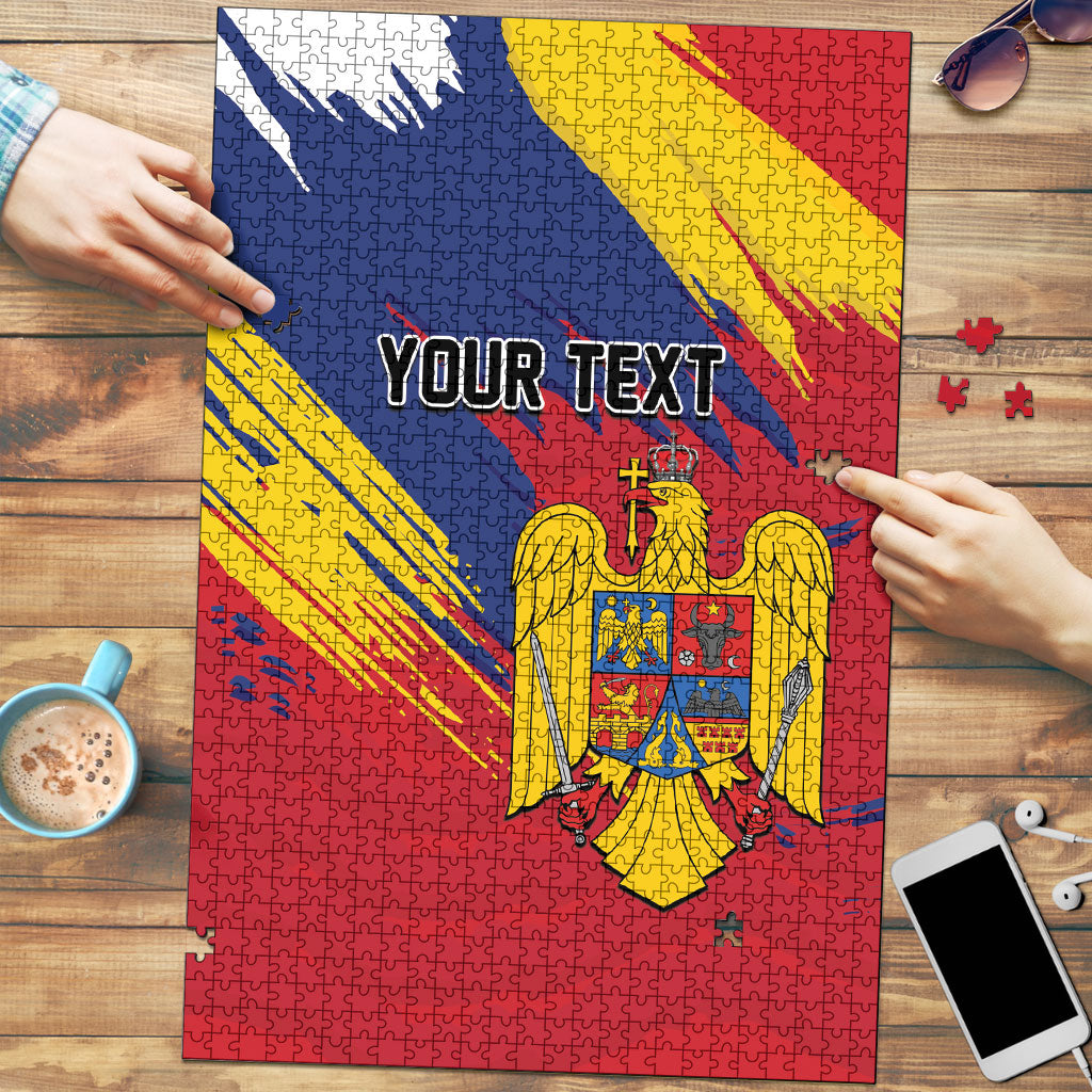 Personalized Romania Flag Day Puzzle Royal Eagle Patriotic Heritage
