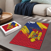 Personalized Romania Flag Day Puzzle Royal Eagle Patriotic Heritage