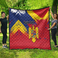 Personalized Romania Flag Day Quilt Royal Eagle Patriotic Heritage