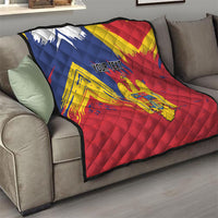 Personalized Romania Flag Day Quilt Royal Eagle Patriotic Heritage