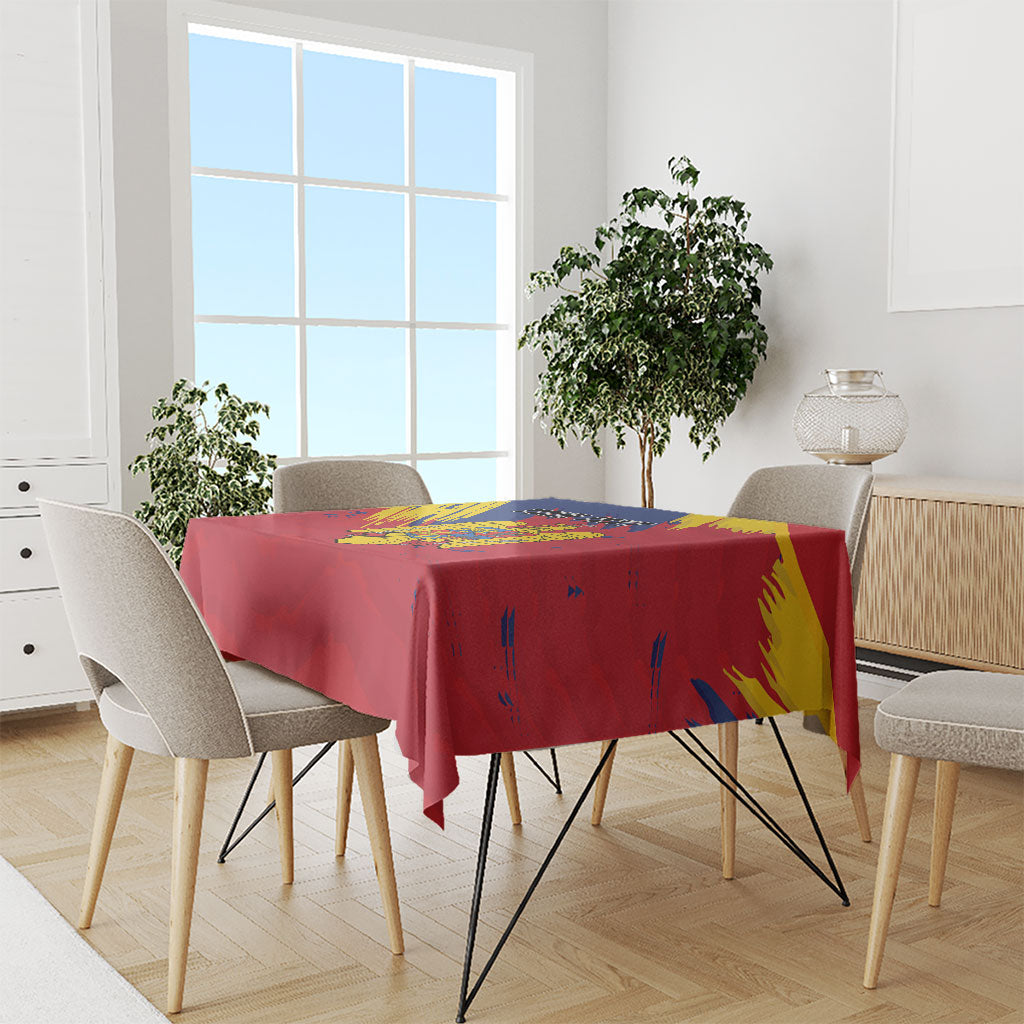 Personalized Romania Flag Day Tablecloth Royal Eagle Patriotic Heritage