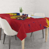 Personalized Romania Flag Day Tablecloth Royal Eagle Patriotic Heritage