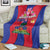 Personalized Haiti Coat Of Arms Blanket With Flag Color