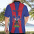 Personalized Haiti Coat Of Arms Hawaiian Shirt With Flag Color - Wonder Print Shop