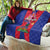 Personalized Haiti Coat Of Arms Quilt With Flag Color