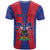 Personalized Haiti Coat Of Arms T Shirt With Flag Color - Wonder Print Shop