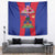 Personalized Haiti Coat Of Arms Tapestry With Flag Color