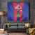 Personalized Haiti Coat Of Arms Tapestry With Flag Color