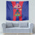 Personalized Haiti Coat Of Arms Tapestry With Flag Color