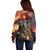 Personalized Mexican Aztec Warriors Off Shoulder Sweater - Wonder Print Shop