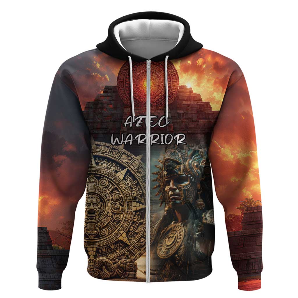 Personalized Mexican Aztec Warriors Zip Hoodie - Wonder Print Shop