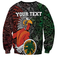 Black unisex sweatshirt with tribal warrior graphic and 'YOUR TEXT'