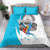 Personalized Honduras Independence Day Bedding Set Scarlet Macaw With Coat Of Arms - Wonder Print Shop