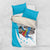 Personalized Honduras Independence Day Bedding Set Scarlet Macaw With Coat Of Arms - Wonder Print Shop