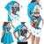 Personalized Honduras Independence Day Family Matching Long Sleeve Bodycon Dress and Hawaiian Shirt Scarlet Macaw With Coat Of Arms - Wonder Print Shop