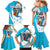 Personalized Honduras Independence Day Family Matching Mermaid Dress and Hawaiian Shirt Scarlet Macaw With Coat Of Arms - Wonder Print Shop