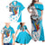 Personalized Honduras Independence Day Family Matching Off Shoulder Maxi Dress and Hawaiian Shirt Scarlet Macaw With Coat Of Arms - Wonder Print Shop