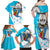 Personalized Honduras Independence Day Family Matching Off Shoulder Maxi Dress and Hawaiian Shirt Scarlet Macaw With Coat Of Arms - Wonder Print Shop