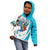 Personalized Honduras Independence Day Kid Hoodie Scarlet Macaw With Coat Of Arms - Wonder Print Shop