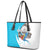 Personalized Honduras Independence Day Leather Tote Bag Scarlet Macaw With Coat Of Arms