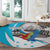 Personalized Honduras Independence Day Round Carpet Scarlet Macaw With Coat Of Arms