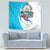 Personalized Honduras Independence Day Tapestry Scarlet Macaw With Coat Of Arms